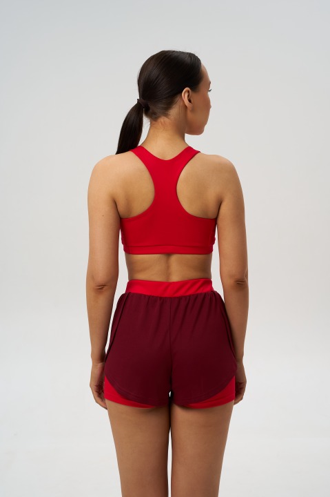 Шорты двойные женские теннисный letom АТАКА+